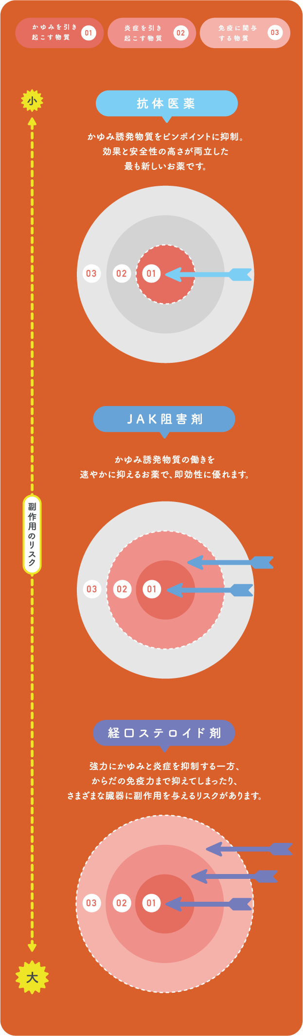 経口ステロイド剤がもたらす主な副作用